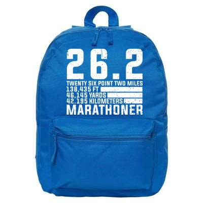 Cool Marathon Art Marathoner Running 26 2 Finisher Meaningful Gift 16 in Basic Backpack