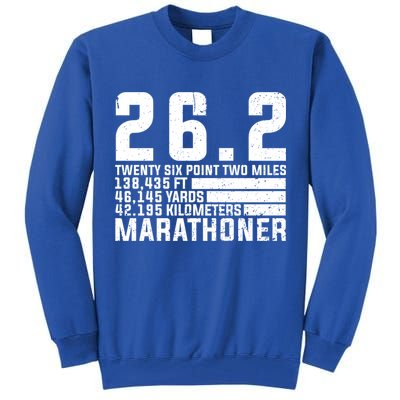 Cool Marathon Art Marathoner Running 26 2 Finisher Meaningful Gift Tall Sweatshirt