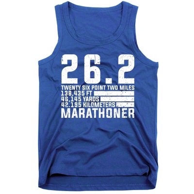Cool Marathon Art Marathoner Running 26 2 Finisher Meaningful Gift Tank Top