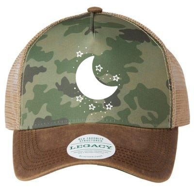 Cool Moon And Stars Night Legacy Tie Dye Trucker Hat