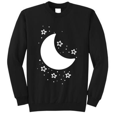 Cool Moon And Stars Night Sweatshirt