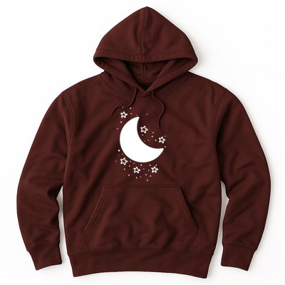 Cool Moon And Stars Night Hoodie