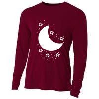 Cool Moon And Stars Night Cooling Performance Long Sleeve Crew