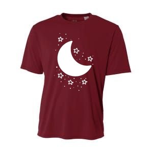 Cool Moon And Stars Night Performance Sprint T-Shirt