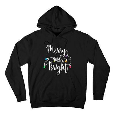 Cute Merry And Bright Christmas Lights Hoodie