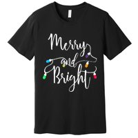 Cute Merry And Bright Christmas Lights Premium T-Shirt