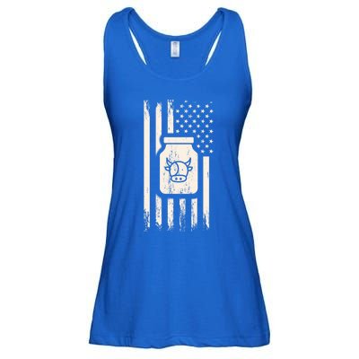 Cow Milk And Usa / American Flag For Dairy Farmer And Milk Lover Great Gift Ladies Essential Flowy Tank