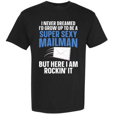Cool Mailman Art For Postal Worker Post Office Mail Garment-Dyed Heavyweight T-Shirt
