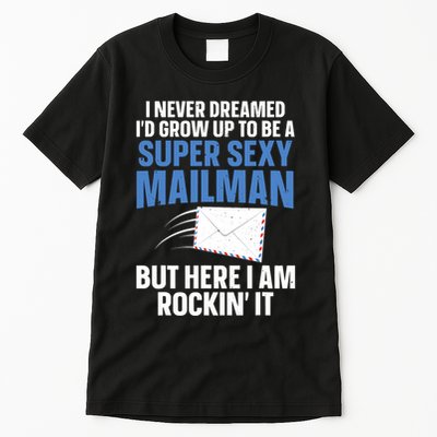 Cool Mailman Art For Postal Worker Post Office Mail Tall T-Shirt