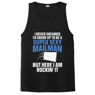 Cool Mailman Art For Postal Worker Post Office Mail PosiCharge Competitor Tank