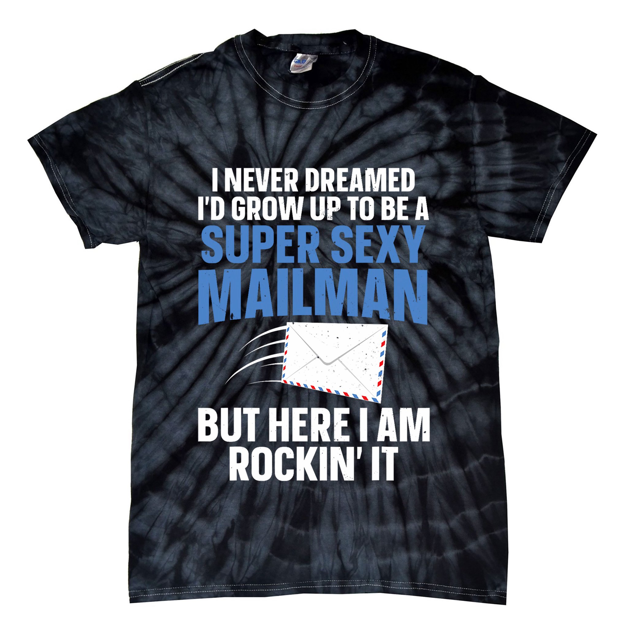 Cool Mailman Art For Postal Worker Post Office Mail Tie-Dye T-Shirt