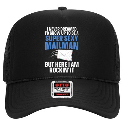 Cool Mailman Art For Postal Worker Post Office Mail Trucker Hat