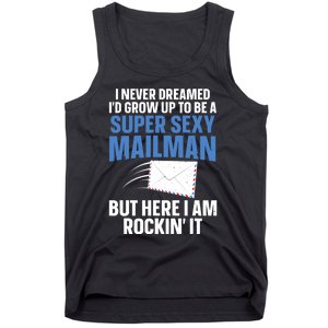 Cool Mailman Art For Postal Worker Post Office Mail Tank Top