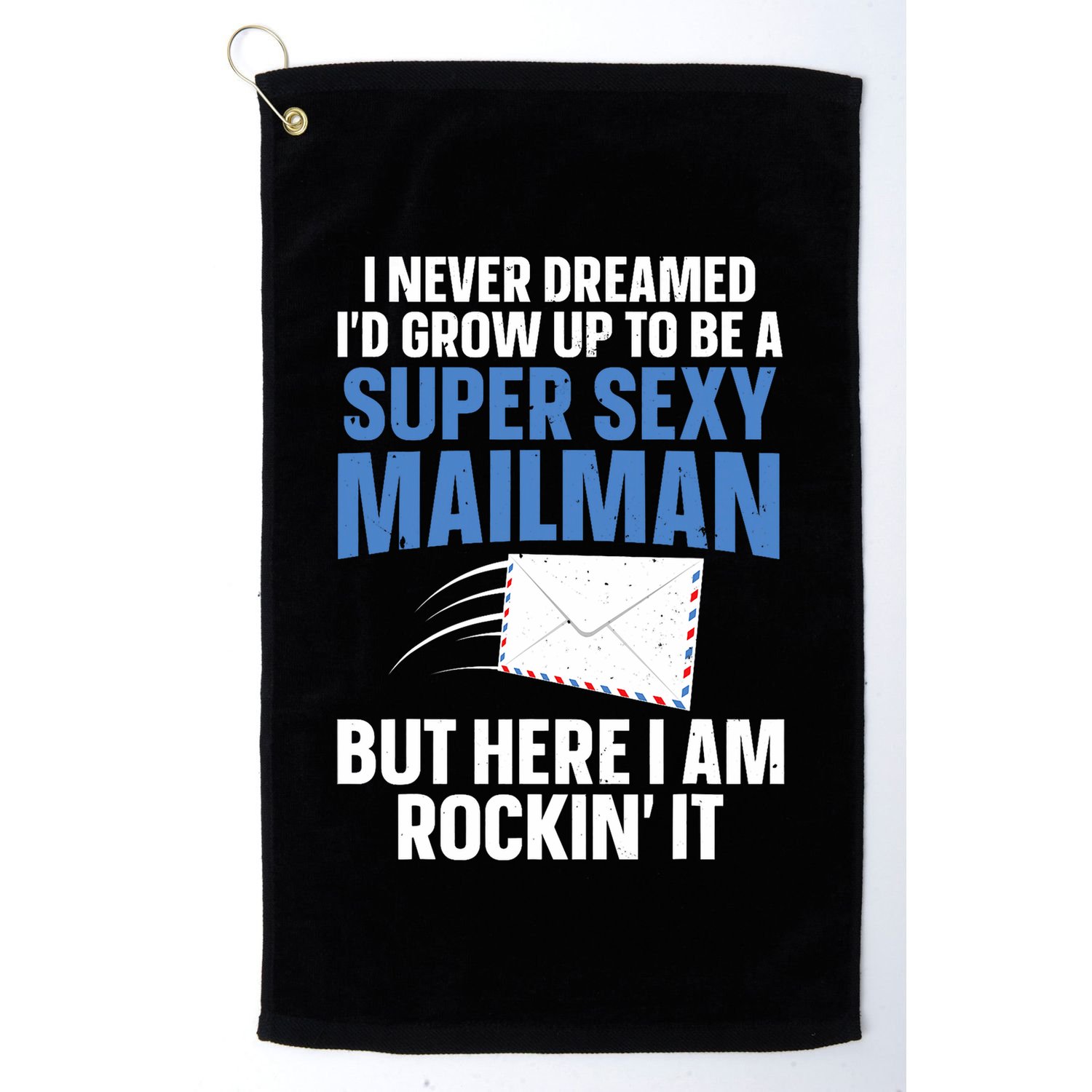 Cool Mailman Art For Postal Worker Post Office Mail Golf Towel