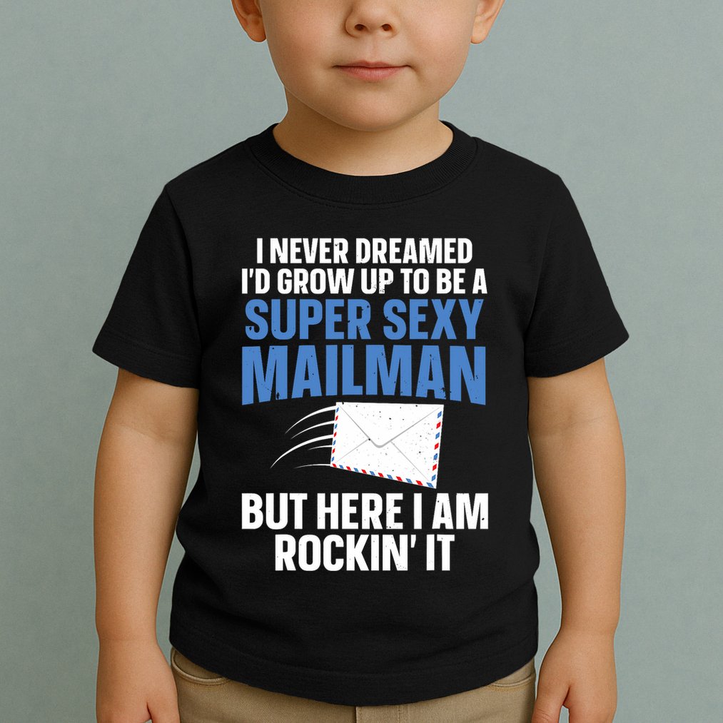 Cool Mailman Art For Postal Worker Post Office Mail Toddler T-Shirt