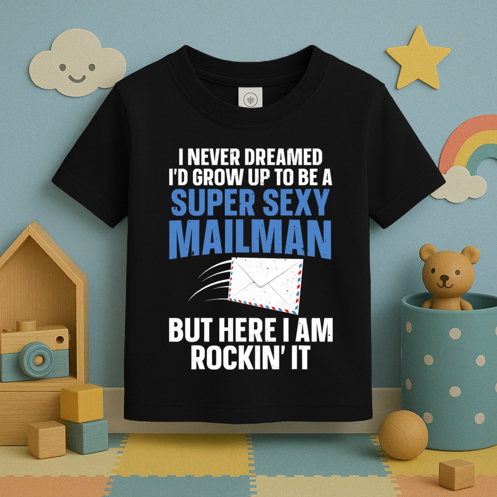 Cool Mailman Art For Postal Worker Post Office Mail Toddler T-Shirt