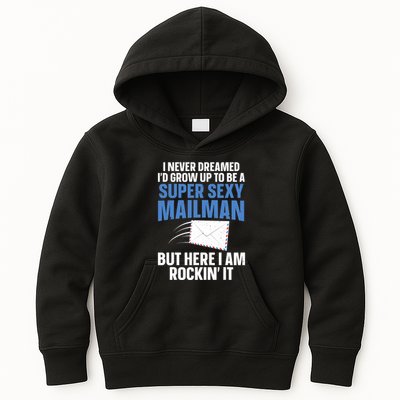 Cool Mailman Art For Postal Worker Post Office Mail Kids Hoodie