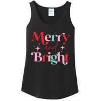 Christmas Merry And Bright Ladies Essential Tank