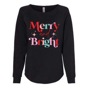 Christmas Merry And Bright Womens California Wash Sweatshirt