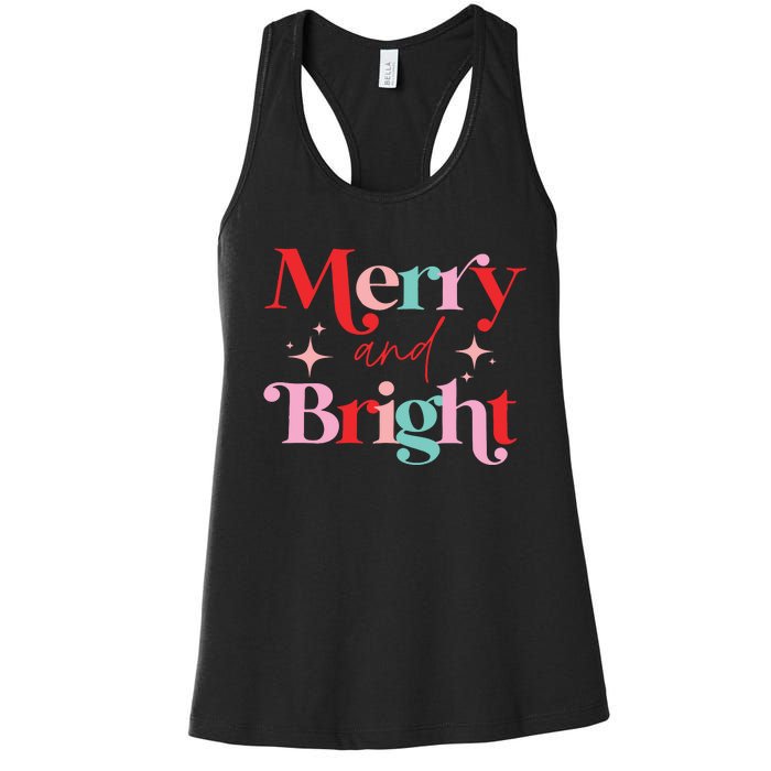 Christmas Merry And Bright Women's Racerback Tank