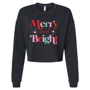 Christmas Merry And Bright Cropped Pullover Crew