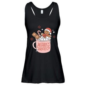 Christmas Merry And Bright Gingerbread Latte Ladies Essential Flowy Tank