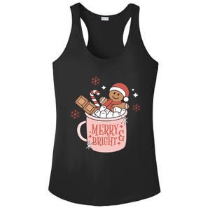 Christmas Merry And Bright Gingerbread Latte Ladies PosiCharge Competitor Racerback Tank