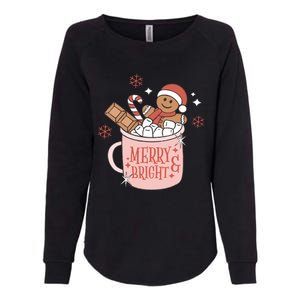 Christmas Merry And Bright Gingerbread Latte Womens California Wash Sweatshirt