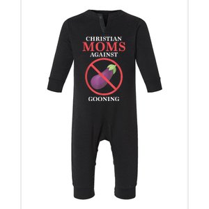 Christian Moms Against Gooning Infant Fleece One Piece