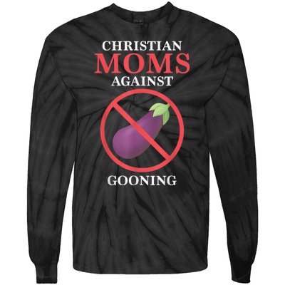 Christian Moms Against Gooning Tie-Dye Long Sleeve Shirt