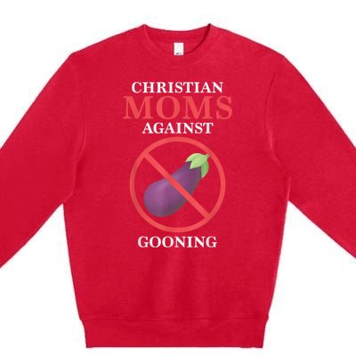 Christian Moms Against Gooning Premium Crewneck Sweatshirt