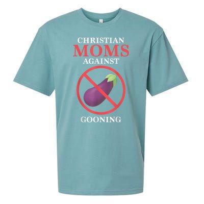 Christian Moms Against Gooning Sueded Cloud Jersey T-Shirt