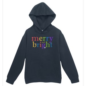 Colorful Merry And Bright Christmas Urban Pullover Hoodie