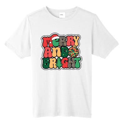 Cute Merry And Bright Christmas Xmas Tree Discoball Tall Fusion ChromaSoft Performance T-Shirt