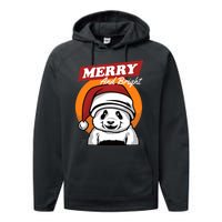 Christmas Merry And Bright Performance Fleece Hoodie