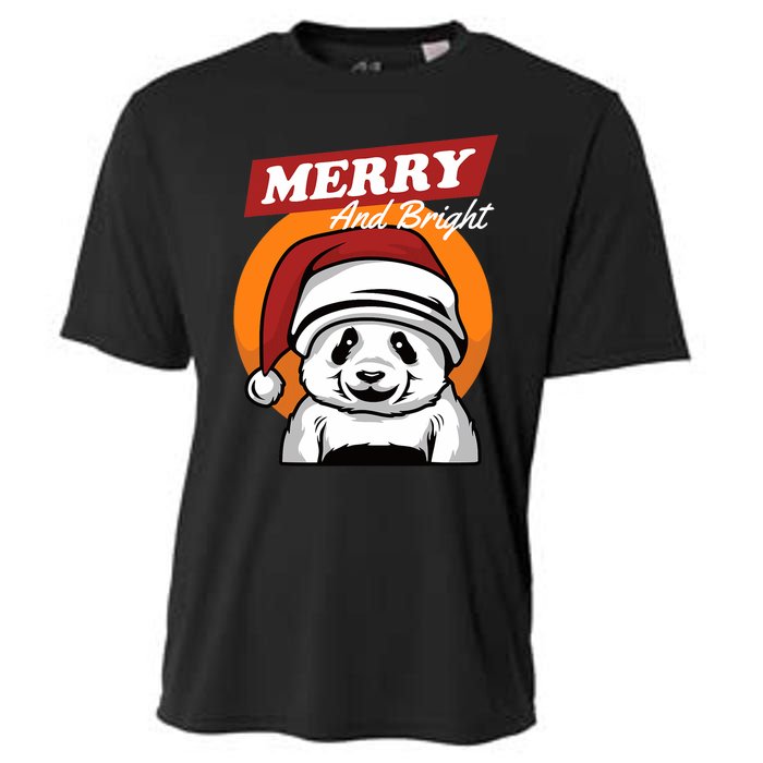 Christmas Merry And Bright Cooling Performance Crew T-Shirt