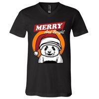 Christmas Merry And Bright V-Neck T-Shirt