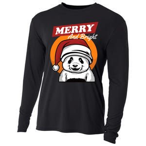 Christmas Merry And Bright Cooling Performance Long Sleeve Crew