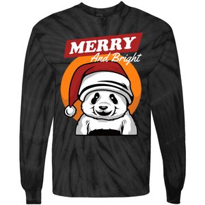 Christmas Merry And Bright Tie-Dye Long Sleeve Shirt