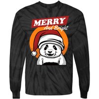 Christmas Merry And Bright Tie-Dye Long Sleeve Shirt