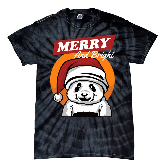 Christmas Merry And Bright Tie-Dye T-Shirt