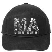 Certified Medical Assistant Cma 7-Panel Snapback Hat