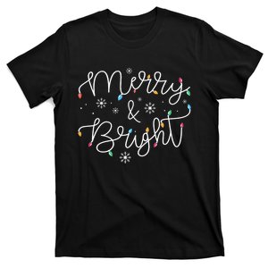 Christmas Merry And Bright Holiday December Teacher T-Shirt