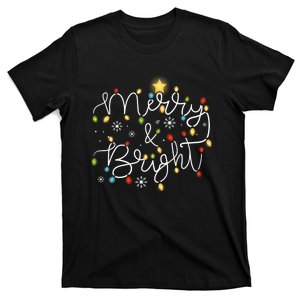 Christmas Merry And Bright Holiday December Teacher T-Shirt