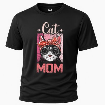 Cat Mom And Mom Cat With Cat Mother And Best Cat Mom Ever Cool Gift Performance Shirt