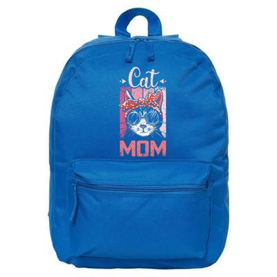 Cat Mom And Mom Cat With Cat Mother And Best Cat Mom Ever Cool Gift 16 in Basic Backpack