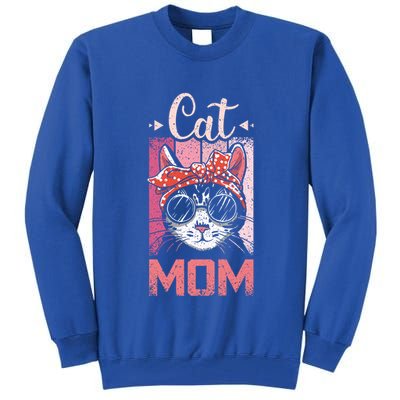 Cat Mom And Mom Cat With Cat Mother And Best Cat Mom Ever Cool Gift Tall Sweatshirt
