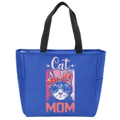 Cat Mom And Mom Cat With Cat Mother And Best Cat Mom Ever Cool Gift Zip Tote Bag