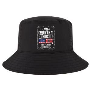 Country Music and Beer That's Why I'm Here Funny Cool Comfort Performance Bucket Hat