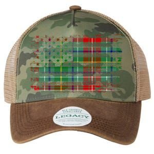 Clan Muirhead American Flag Scottish Tartan Gift Legacy Tie Dye Trucker Hat